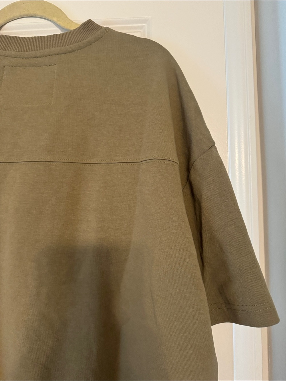 Denim & Flower Relaxed Fit Sweatshirt in Khaki - Picture 5 of 7